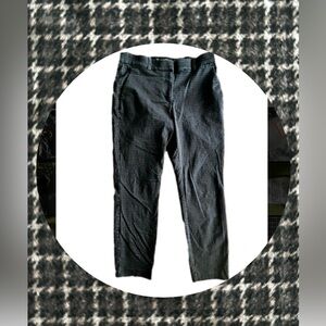 Ladies H&M plaid slacks - brown, black, white